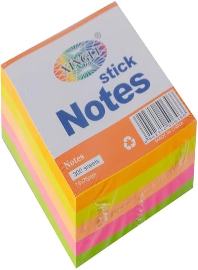 XINGLI Sticky Notes 300 Sheets - Multi Color